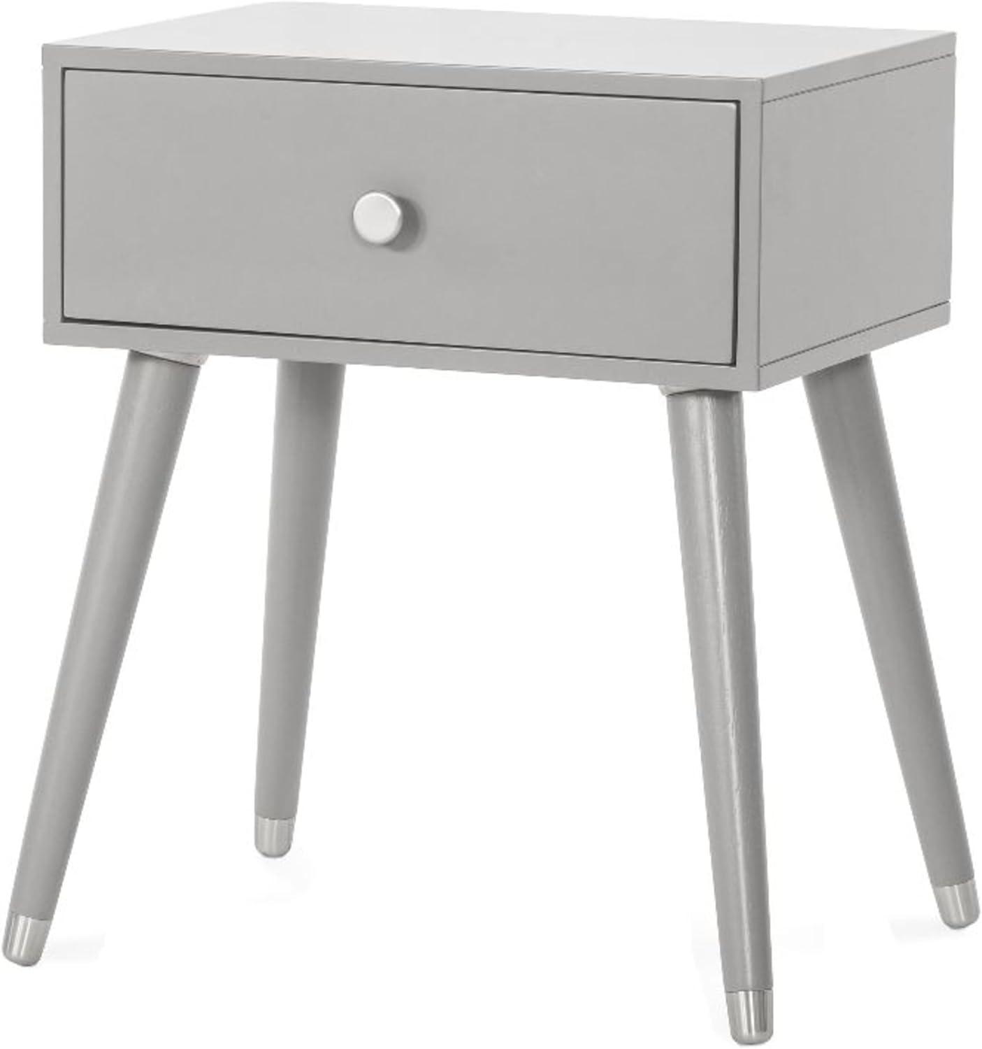 imageChild Craft Jordyn 2 Drawer Nightstand for Nursery or Bedroom Large Storage Drawers Made of Sturdy Pinewood NonToxic Baby Safe Finish Lunar GrayCool Gray