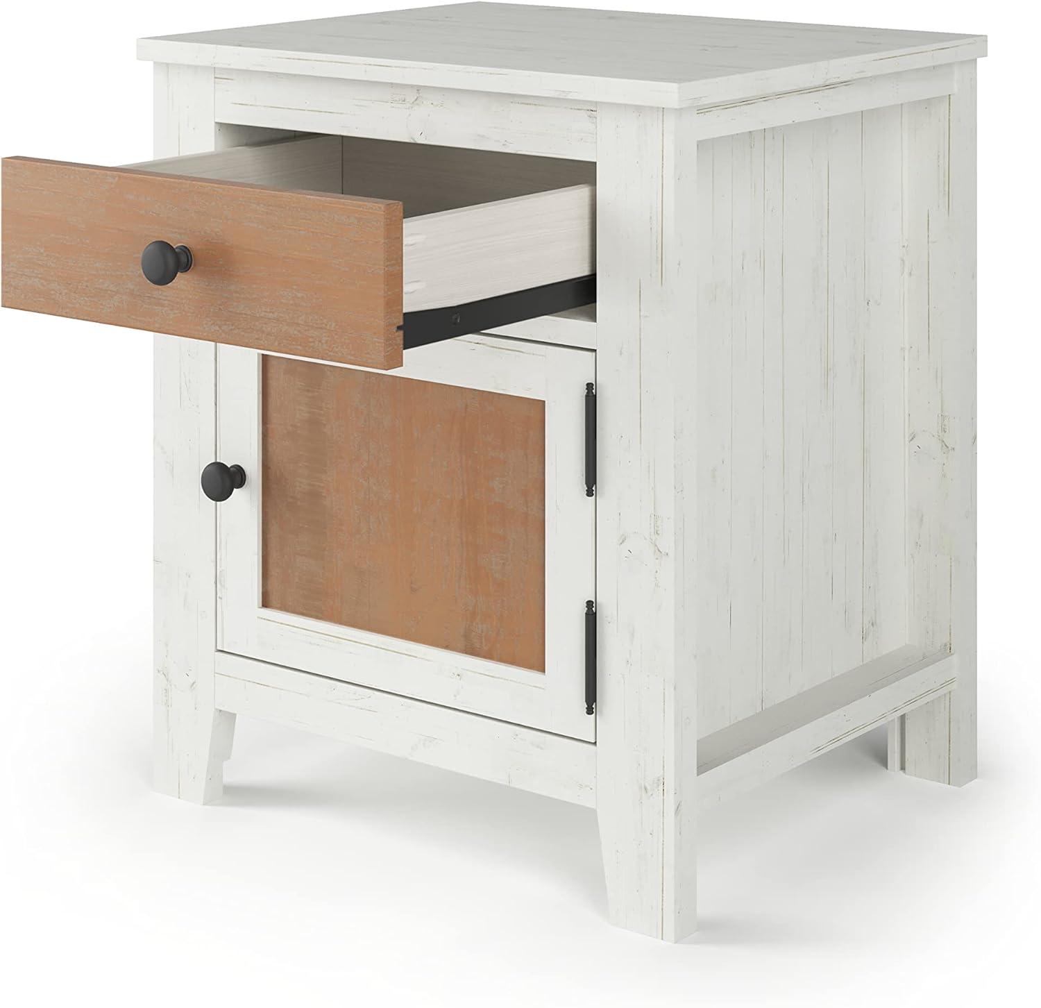 imageChild Craft Jordyn 2 Drawer Nightstand for Nursery or Bedroom Large Storage Drawers Made of Sturdy Pinewood NonToxic Baby Safe Finish Lunar GrayWhiteBrown