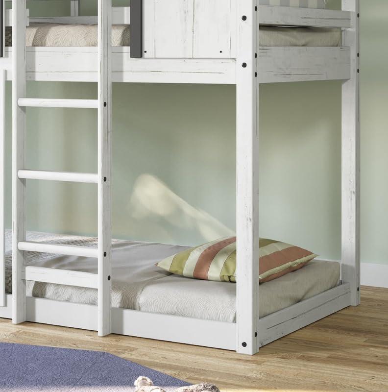 imageChild Craft Modern Farmhouse Twin Over Twin Bunk Bed for Kids Low Wooden Montessori Bunk Bed Easy to Access Ladder to Top Bunk NonToxic Baby Safe FinishModern Farmhouse