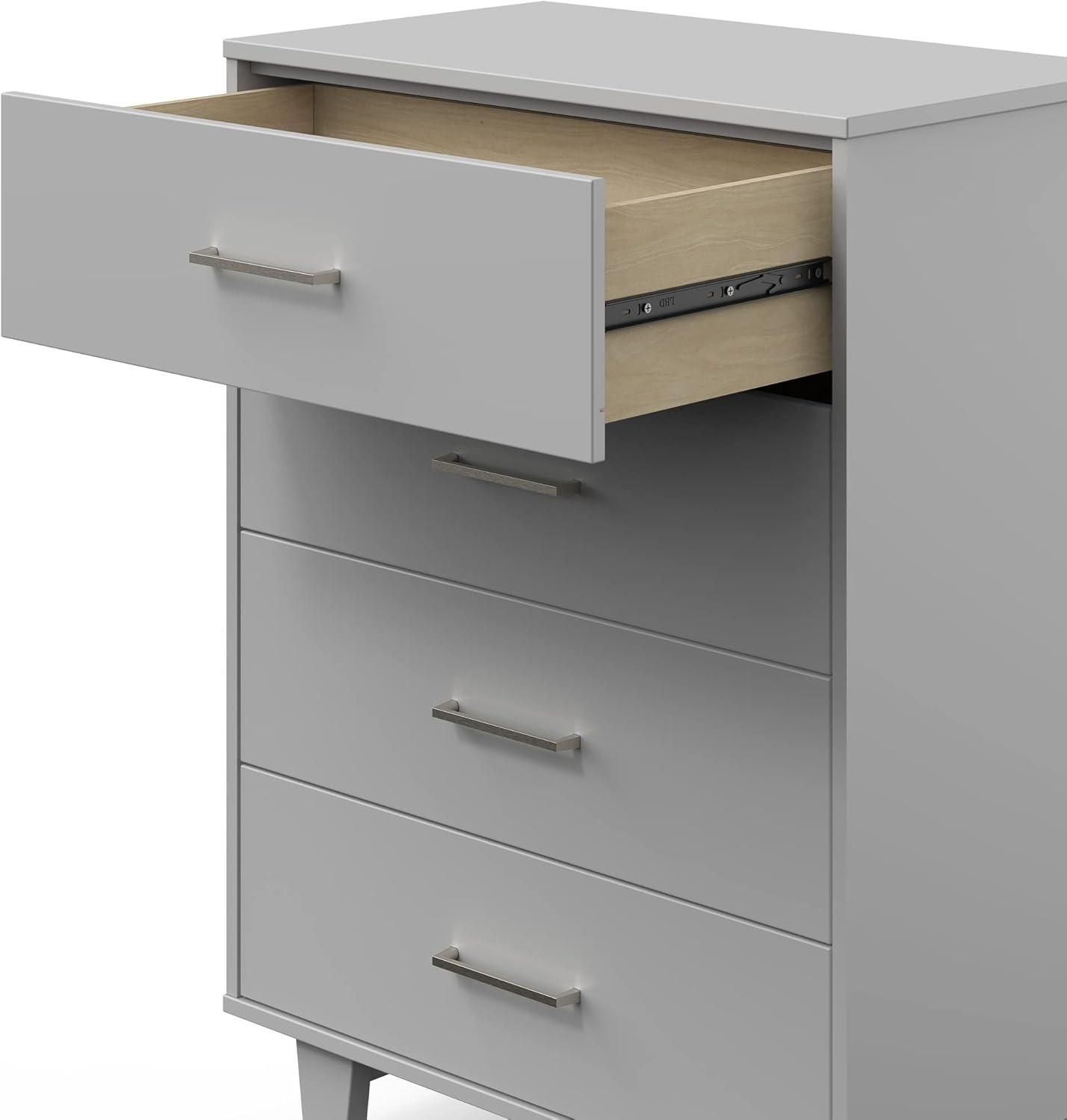 imageChild Craft Tremont 4 Drawer Chest for Nursery or Bedroom Plenty of Storage AntiTip Kit Included to Prevent Tipping NonToxic Baby Safe Finish Gentle GrayGentle Gray