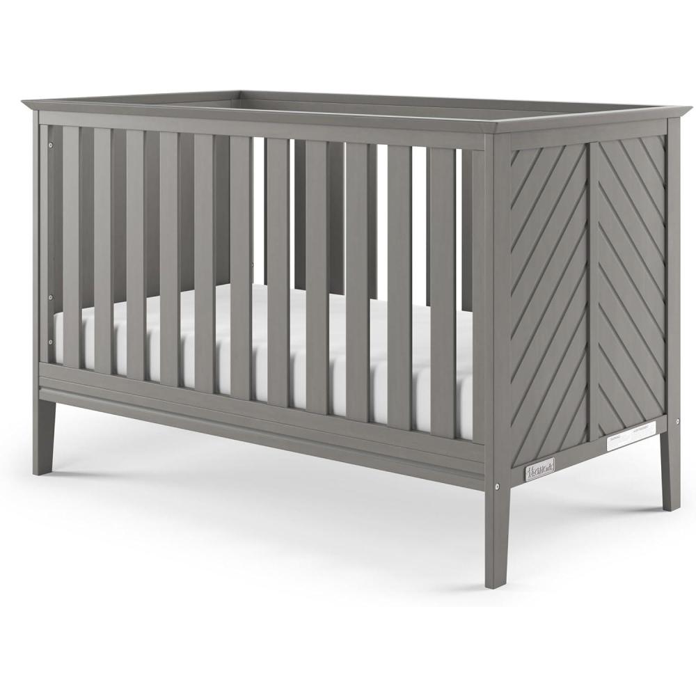 imageChild Craft Atwood 3in1 Euro Convertible Baby Crib Wooden Nursery Furniture Converts to Daybed and Toddler Bed 3 Mattress Height Adjustments NonToxic Baby Safe Finish Lunar Gray 3in1 Baby Safe Finish NonToxic Adjustable