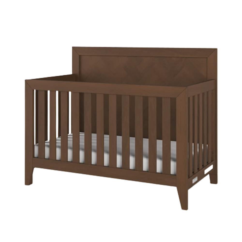 imageChild Craft Kieran 4in1 Convertible Baby Crib Wooden Nursery Furniture Converts to Toddler Bed Daybed amp FullSize Bed Adjustable Mattress Heights NonToxic Baby Safe Finish Toasted Chestnut 4in1 Crib NonToxic Baby Safe Adjustable