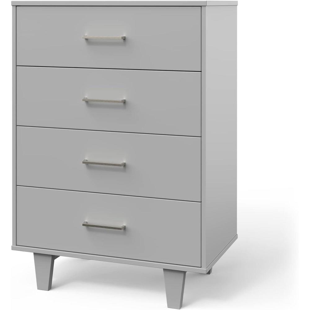 imageChild Craft Tremont 4 Drawer Chest for Nursery or Bedroom Plenty of Storage AntiTip Kit Included to Prevent Tipping NonToxic Baby Safe Finish Gentle GrayGentle Gray