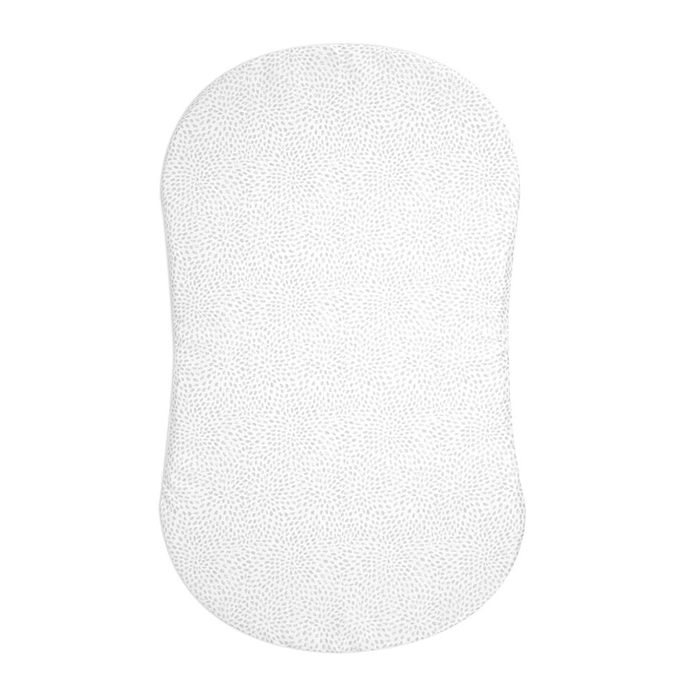 imageHALO BassiNest Fitted Sheet  100 Cotton Soft and Breathable Bassinet Sheet for Babies 30 x 16 PreShrunk Sheet PebblePebble