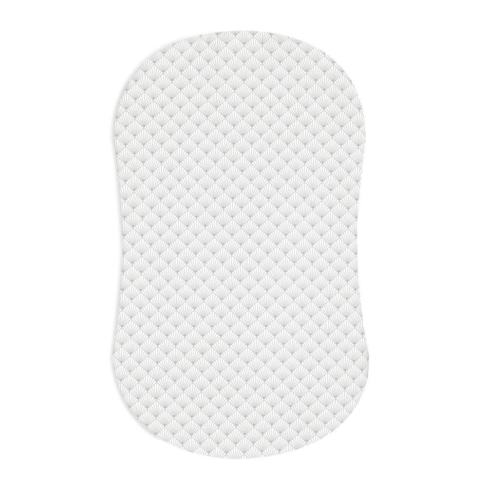 imageHALO BassiNest Fitted Sheet  100 Cotton Soft and Breathable Bassinet Sheet for Babies 30 x 16 PreShrunk Sheet PebblePlume