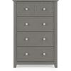 Child Craft Atwood 4-Drawer Dresser for Nursery or Bedroom, Plenty of Storage, Anti-Tip Kit Included to Prevent Tipping, Non-Toxic, Baby Safe Finish (Lunar Gray)
