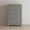 Child Craft Atwood 4-Drawer Dresser for Nursery or Bedroom, Plenty of Storage, Anti-Tip Kit Included to Prevent Tipping, Non-Toxic, Baby Safe Finish (Lunar Gray)