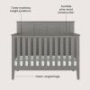Child Craft Atwood 4-in-1 Convertible Baby Crib, Wooden Nursery Furniture Converts to Daybed, Toddler Bed and Full-Size Bed, 3 Mattress Height Adjustments, Non-Toxic Baby Safe Finish, Lunar Gray | 4-in-1 Crib, Baby Safe Finish, Non-Toxic, Adjustable(Lunar Gray)