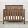 Child Craft Atwood 4-in-1 Convertible Baby Crib, Wooden Nursery Furniture Converts to Daybed, Toddler Bed and Full-Size Bed, 3 Mattress Height Adjustments, Non-Toxic Baby Safe Finish, Lunar Gray | 4-in-1 Crib, Baby Safe Finish, Non-Toxic, Adjustable(Cocoa Bean Brown)