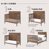 Child Craft Atwood 4-in-1 Convertible Baby Crib, Wooden Nursery Furniture Converts to Daybed, Toddler Bed and Full-Size Bed, 3 Mattress Height Adjustments, Non-Toxic Baby Safe Finish, Lunar Gray | 4-in-1 Crib, Baby Safe Finish, Non-Toxic, Adjustable(Cocoa Bean Brown)