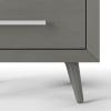Child Craft Cranbrook 2 Drawer Nightstand for Nursery or Bedroom, Large Storage Drawers, Made of Sturdy Pinewood, Non-Toxic, Baby Safe Finish (Ebony)(Lunar Gray)