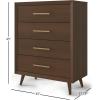 Child Craft Cranbrook 4 Drawer Dresser for Nursery or Bedroom, Plenty of Storage, Anti-Tip Kit Included to Prevent Tipping, Non-Toxic, Baby Safe Finish (Lunar Gray)(Toasted Chestnut Brown)