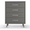 Child Craft Cranbrook 4 Drawer Dresser for Nursery or Bedroom, Plenty of Storage, Anti-Tip Kit Included to Prevent Tipping, Non-Toxic, Baby Safe Finish (Lunar Gray)(Lunar Gray)