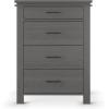 Child Craft Denman 4 Drawer Chest for Nursery or Bedroom, Plenty of Storage, Anti-Tip Kit Included to Prevent Tipping, Non-Toxic, Baby Safe Finish (Midnight Gray)(Midnight Gray)