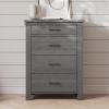 Child Craft Denman 4 Drawer Chest for Nursery or Bedroom, Plenty of Storage, Anti-Tip Kit Included to Prevent Tipping, Non-Toxic, Baby Safe Finish (Midnight Gray)(Midnight Gray)