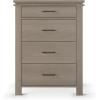 Child Craft Denman 4 Drawer Chest for Nursery or Bedroom, Plenty of Storage, Anti-Tip Kit Included to Prevent Tipping, Non-Toxic, Baby Safe Finish (Midnight Gray)(Crescent Gray)