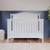 Child Craft Hampton Arch 4-in-1 Convertible Crib, Baby Crib Converts to Day Bed, Toddler Bed and Full Size Bed, 3 Adjustable Mattress Positions, Non-Toxic, Baby Safe Finish (Matte White)