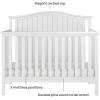 Child Craft Hampton Arch 4-in-1 Convertible Crib, Baby Crib Converts to Day Bed, Toddler Bed and Full Size Bed, 3 Adjustable Mattress Positions, Non-Toxic, Baby Safe Finish (Matte White)