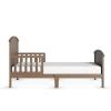 Child Craft Hampton Arch Top Toddler Bed for Kids with Guard Rails, Low to Ground Design, Made of Pinewood, Featuring Clean Lines to Match Any Décor (Matte White)(Dusty Heather)