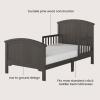 Child Craft Hampton Arch Top Toddler Bed for Kids with Guard Rails, Low to Ground Design, Made of Pinewood, Featuring Clean Lines to Match Any Décor (Matte White)(Dapper Gray)