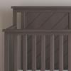 Child Craft Hampton Flat Top 4-in-1 Convertible Crib, Baby Crib Converts to Day Bed, Toddler Bed and Full Size Bed, 3 Adjustable Mattress Positions, Non-Toxic, Baby Safe Finish (Dapper Gray)