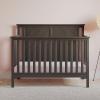 Child Craft Hampton Flat Top 4-in-1 Convertible Crib, Baby Crib Converts to Day Bed, Toddler Bed and Full Size Bed, 3 Adjustable Mattress Positions, Non-Toxic, Baby Safe Finish (Dapper Gray)