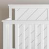 Child Craft Hampton Flat Top 4-in-1 Convertible Crib, Baby Crib Converts to Day Bed, Toddler Bed and Full Size Bed, 3 Adjustable Mattress Positions, Non-Toxic, Baby Safe Finish (Matte White)