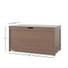 Child Craft Harmony 33” Wood Toy Box, Large Storage Chest, Plenty of Storage, 2 Safety Hinges, Standard Ventilation Hole on Back, 6 Cubic Feet of Storage (Dusty Heather)