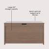 Child Craft Harmony 33” Wood Toy Box, Large Storage Chest, Plenty of Storage, 2 Safety Hinges, Standard Ventilation Hole on Back, 6 Cubic Feet of Storage (Dusty Heather)