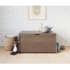 Child Craft Harmony 33” Wood Toy Box, Large Storage Chest, Plenty of Storage, 2 Safety Hinges, Standard Ventilation Hole on Back, 6 Cubic Feet of Storage (Dusty Heather)