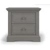Child Craft Jordyn 2 Drawer Nightstand for Nursery or Bedroom, Large Storage Drawers, Made of Sturdy Pinewood, Non-Toxic, Baby Safe Finish (Lunar Gray)(Lunar Gray)