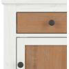 Child Craft Jordyn 2 Drawer Nightstand for Nursery or Bedroom, Large Storage Drawers, Made of Sturdy Pinewood, Non-Toxic, Baby Safe Finish (Lunar Gray)(White/Brown)