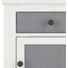 Child Craft Jordyn 2 Drawer Nightstand for Nursery or Bedroom, Large Storage Drawers, Made of Sturdy Pinewood, Non-Toxic, Baby Safe Finish (Lunar Gray)(White/Gray)