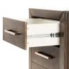 Child Craft Kieran 2 Drawer Nightstand for Nursery or Bedroom, Large Storage Drawers, Made of Sturdy Pinewood, Non-Toxic, Baby Safe Finish (Crescent Gray)(Brown)
