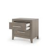 Child Craft Kieran 2 Drawer Nightstand for Nursery or Bedroom, Large Storage Drawers, Made of Sturdy Pinewood, Non-Toxic, Baby Safe Finish (Crescent Gray)(Grey)
