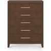 Child Craft Kieran 5 Drawer Chest for Nursery or Bedroom, Plenty of Storage, Anti-Tip Kit Included to Prevent Tipping, Non-Toxic, Baby Safe Finish (Toasted Chestnut)(Toasted Chestnut)