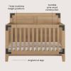 Child Craft Lucas 4-in-1 Convertible Crib, Baby Crib Converts to Day Bed, Toddler Bed and Full Size Bed, 3 Adjustable Mattress Positions, Non-Toxic, Baby Safe Finish (Nutmeg)