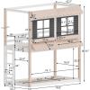 Child Craft Modern Farmhouse Twin Over Twin Bunk Bed for Kids, Low Wooden Montessori Bunk Bed, Easy to Access Ladder to Top Bunk, Non-Toxic, Baby Safe Finish(Garden Cottage)