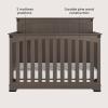 Child Craft Redmond 4-in-1 Convertible Baby Crib, Wood Nursery Furniture Converts to Toddler Bed, Daybed & Full Bed, Adjustable Mattress Heights, Rustic Style, Non-Toxic Baby Safe Finish, Dapper Gray | 4-in-1 Crib, Baby Safe Finish, Non-Toxic, Adjustable(Dapper Gray)