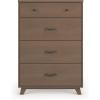 Child Craft SOHO 4 Drawer Chest for Nursery or Bedroom, Plenty of Storage, Anti-Tip Kit Included to Prevent Tipping, Non-Toxic, Baby Safe Finish (Dusty Heather)(Dusty Heather)