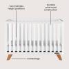 Child Craft SOHO 4-in-1 Convertible Crib, Baby Crib Converts to Day Bed, Toddler Bed and Full Size Bed, 3 Adjustable Mattress Positions, Non-Toxic, Baby Safe Finish (White/Natural)