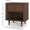 Child Craft Surrey Hill 1 Drawer Nightstand for Nursery or Bedroom, Large Storage Drawer, Made of Sturdy Pinewood, Non-Toxic, Baby Safe Finish (Toasted Chestnut)(Toasted Chestnut)