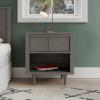 Child Craft Surrey Hill 1 Drawer Nightstand for Nursery or Bedroom, Large Storage Drawer, Made of Sturdy Pinewood, Non-Toxic, Baby Safe Finish (Toasted Chestnut)(Lunar Gray)