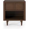 Child Craft Surrey Hill 1 Drawer Nightstand for Nursery or Bedroom, Large Storage Drawer, Made of Sturdy Pinewood, Non-Toxic, Baby Safe Finish (Toasted Chestnut)(Toasted Chestnut)
