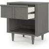 Child Craft Surrey Hill 1 Drawer Nightstand for Nursery or Bedroom, Large Storage Drawer, Made of Sturdy Pinewood, Non-Toxic, Baby Safe Finish (Toasted Chestnut)(Lunar Gray)