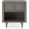 Child Craft Surrey Hill 1 Drawer Nightstand for Nursery or Bedroom, Large Storage Drawer, Made of Sturdy Pinewood, Non-Toxic, Baby Safe Finish (Toasted Chestnut)(Lunar Gray)