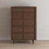 Child Craft Surrey Hill 5 Drawer Chest for Nursery or Bedroom, Plenty of Storage, Anti-Tip Kit Included to Prevent Tipping, Non-Toxic, Baby Safe Finish (Lunar Gray)(Toasted Chestnut)