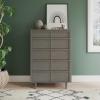 Child Craft Surrey Hill 5 Drawer Chest for Nursery or Bedroom, Plenty of Storage, Anti-Tip Kit Included to Prevent Tipping, Non-Toxic, Baby Safe Finish (Lunar Gray)(Lunar Gray)