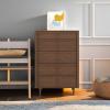 Child Craft Surrey Hill 5 Drawer Chest for Nursery or Bedroom, Plenty of Storage, Anti-Tip Kit Included to Prevent Tipping, Non-Toxic, Baby Safe Finish (Lunar Gray)(Toasted Chestnut)