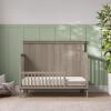 Child Craft Toddler Bed Guard Rail Converts Denman 4-in-1 Convertible Crib into Toddler Bed, Made of Pinewood, Non-Toxic Finish (Midnight Gray)(Crescent Gray)